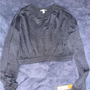 Colsie (Target Brand) Sinched Cropped Long Sleeve